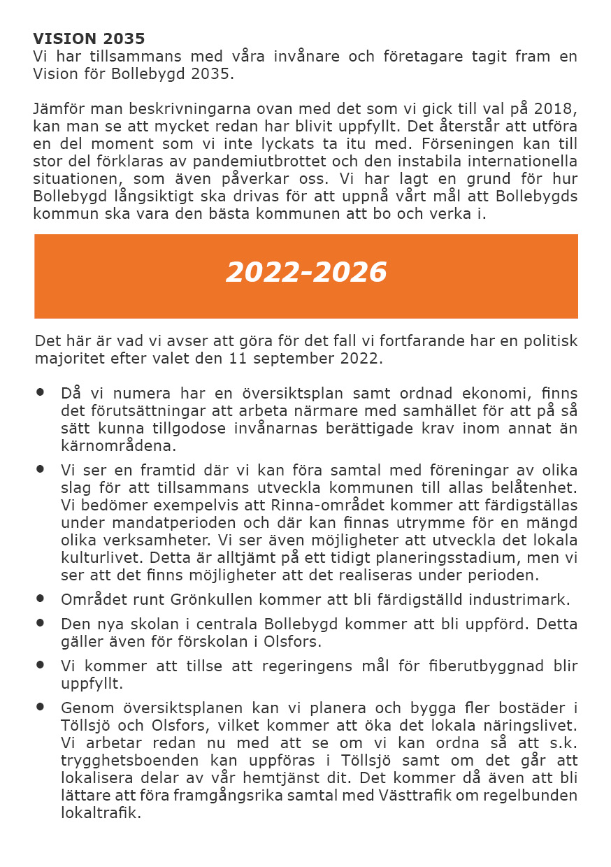 Broschyr - Folkets Röst - Val 2022