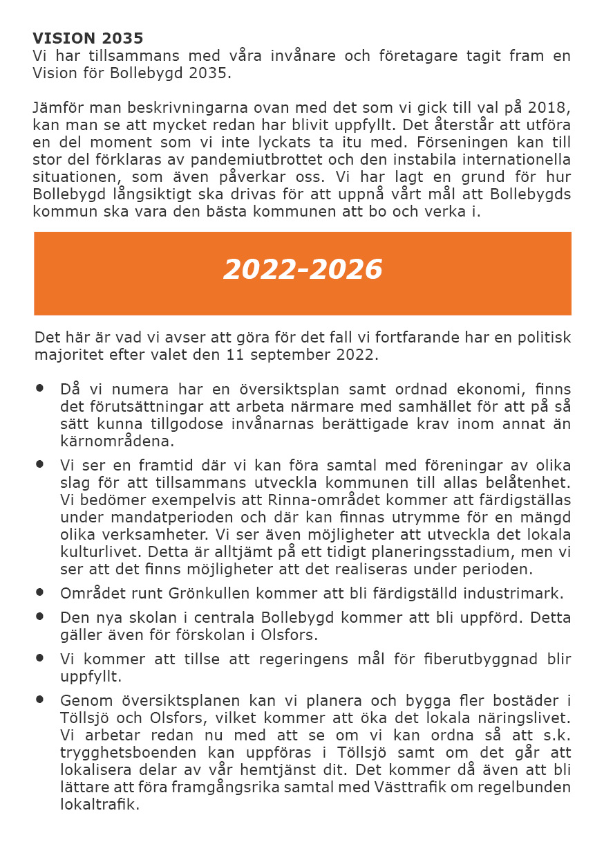 Broschyr - Folkets Röst - Val 2022